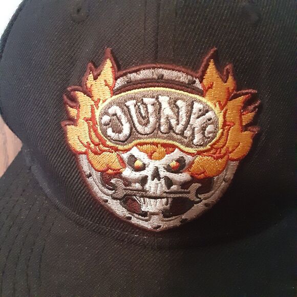 OVERWATCH Junkrat Logo Snapback Hat Cap Bioworld Black Video Game Merchandise - Picture 2 of 9